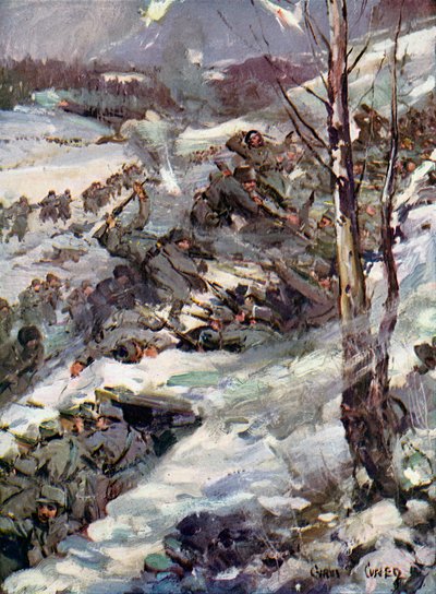 World War I - The Russians Cross the Carpathians by Cyrus Cuneo